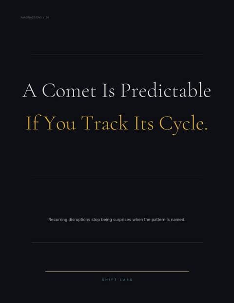 A Comet Is Predictable If You Track Its Cycle.